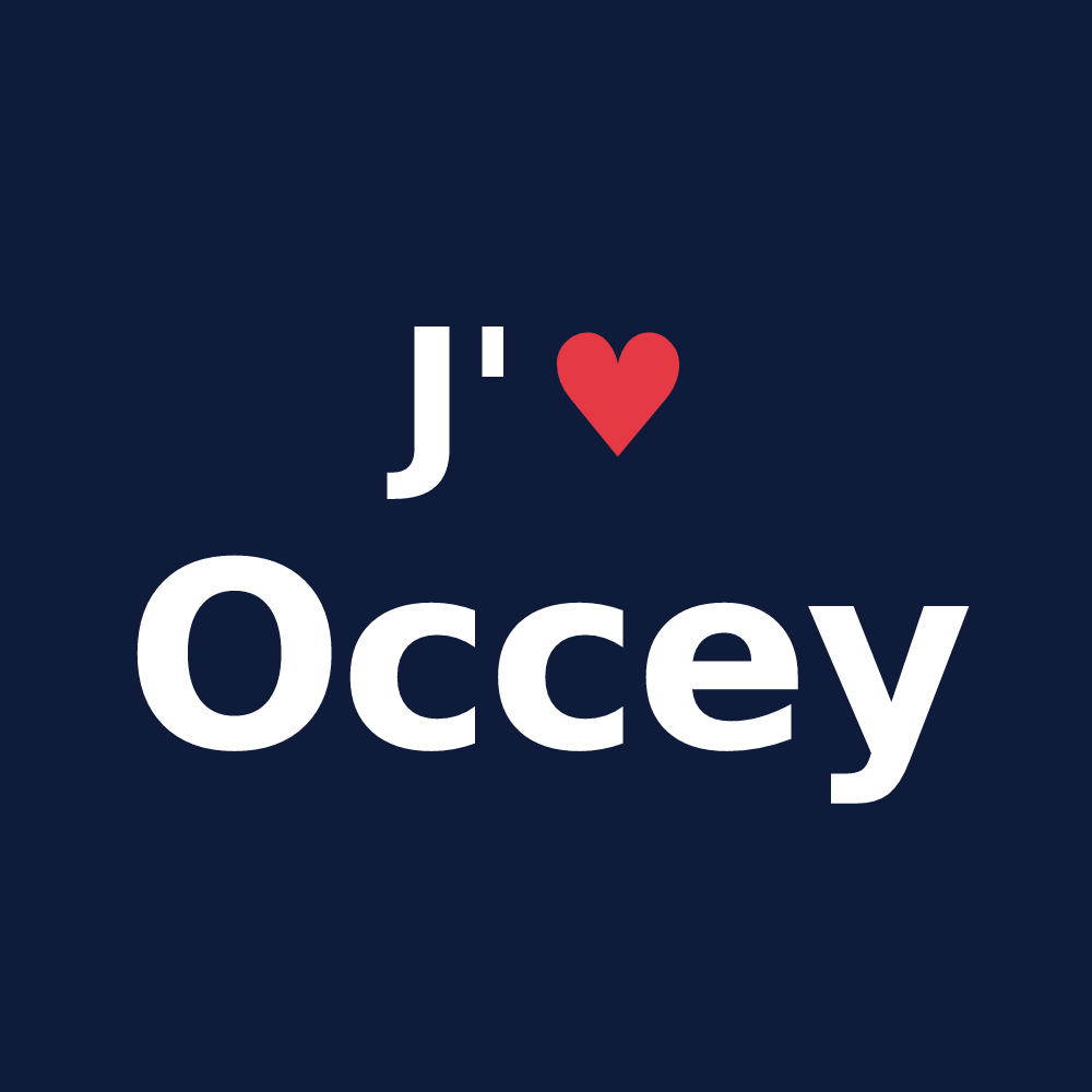 T-shirt personnalisé Occey — design J'aime Occey