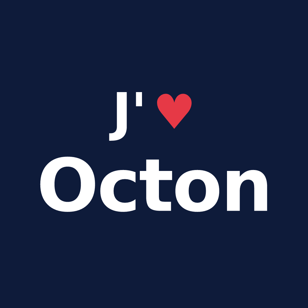 T-shirt personnalisé Octon — design J'aime Octon