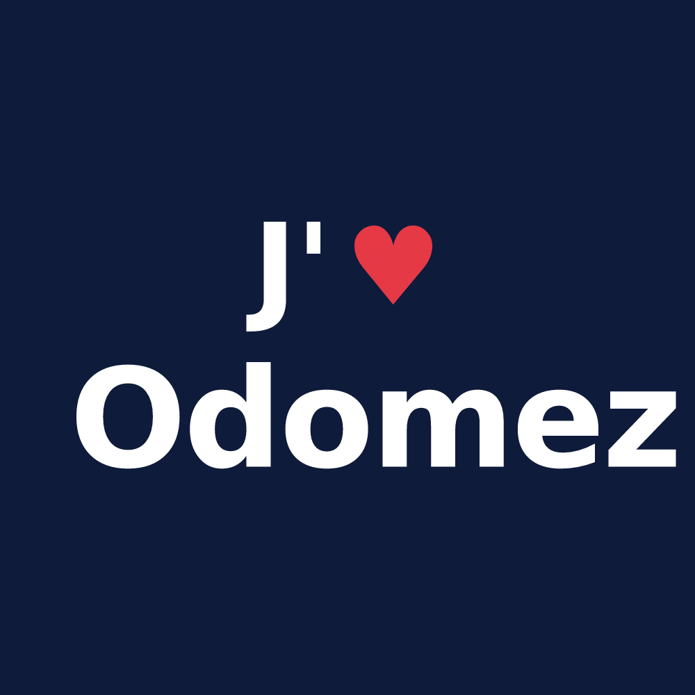 T-shirt personnalisé Odomez — design J'aime Odomez