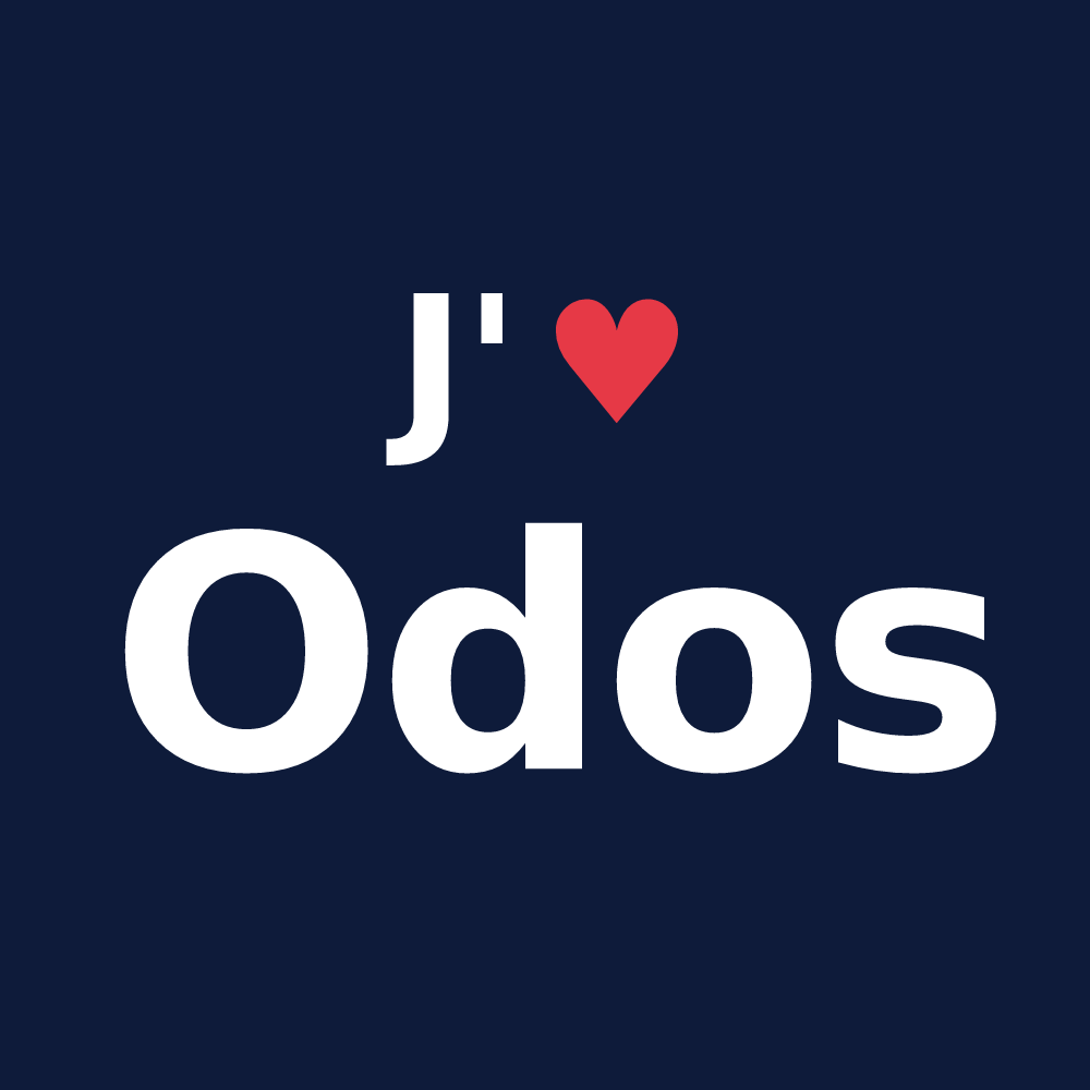 T-shirt personnalisé Odos — design J'aime Odos