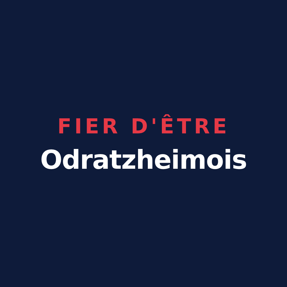 T-shirt « Fier d'être Odratzheimois » — design pour Odratzheim