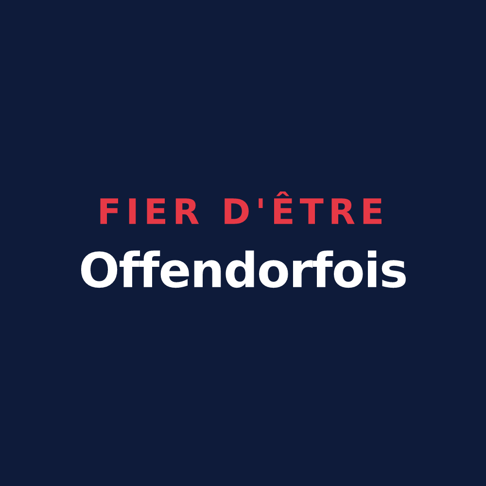 T-shirt « Fier d'être Offendorfois » — design pour Offendorf