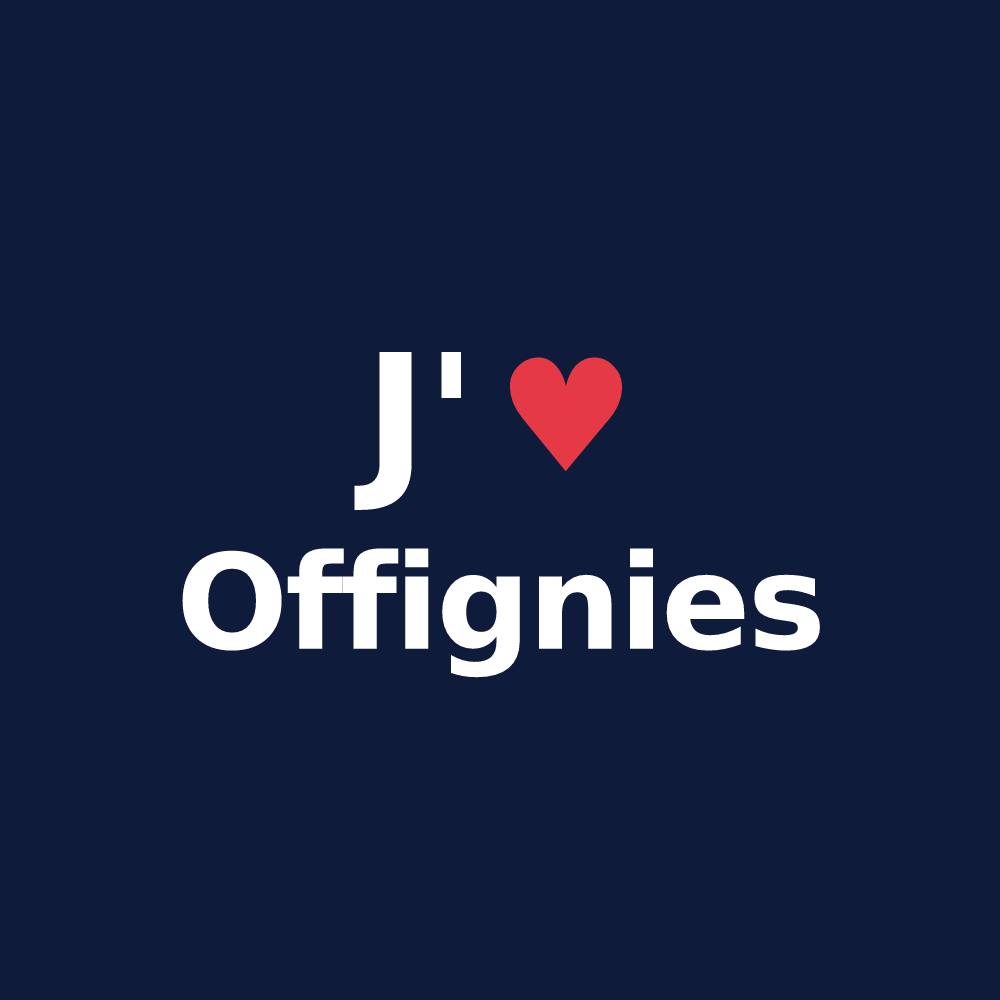 T-shirt personnalisé Offignies — design J'aime Offignies