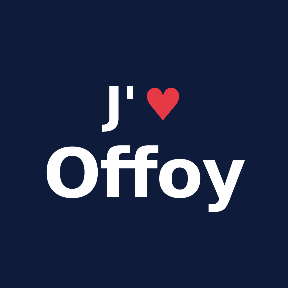 T-shirt personnalisé Offoy — design J'aime Offoy