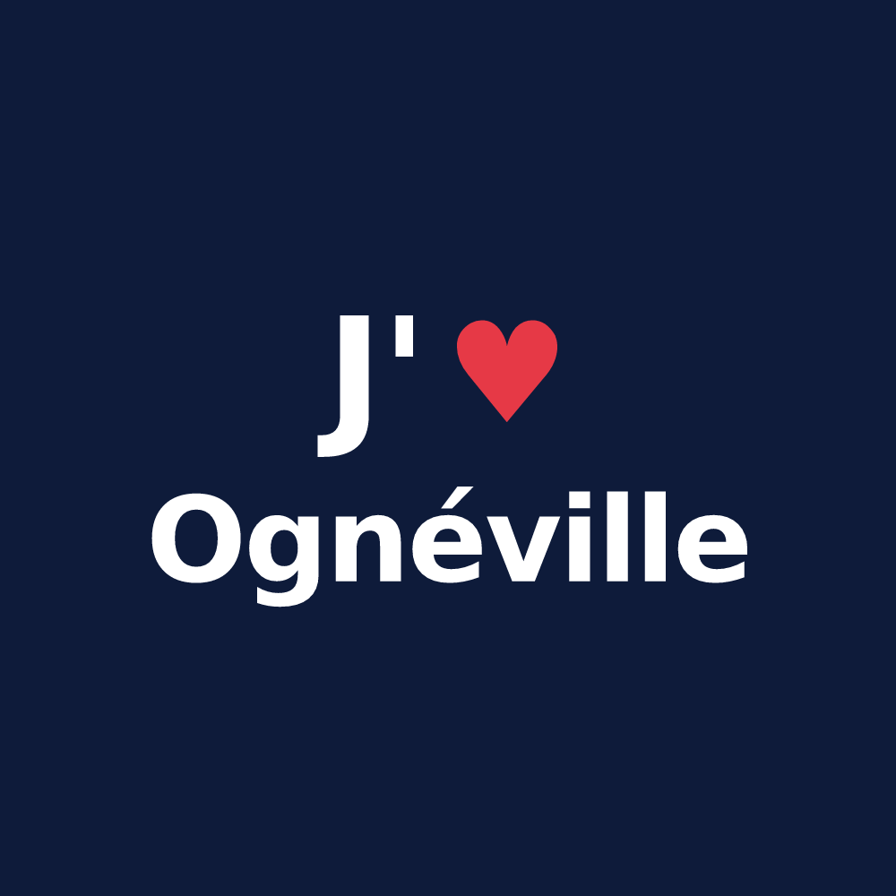 T-shirt personnalisé Ognéville — design J'aime Ognéville
