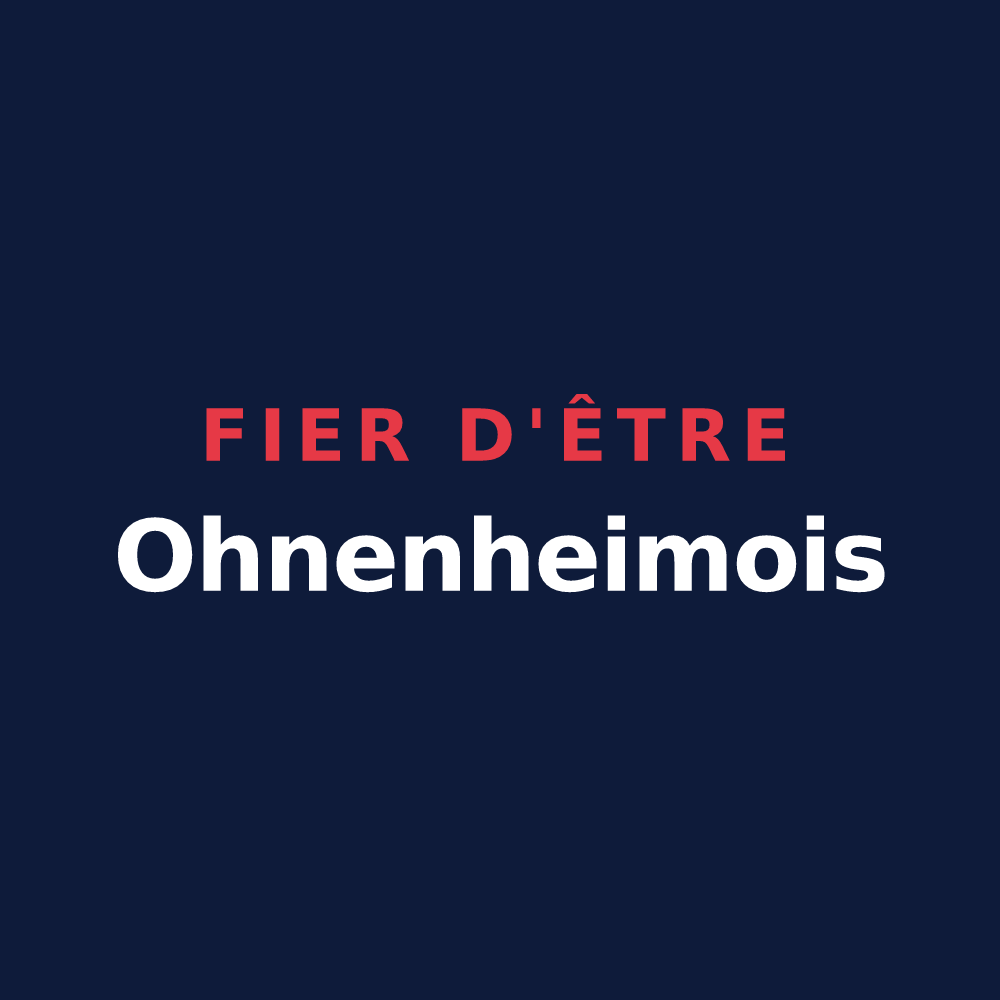T-shirt « Fier d'être Ohnenheimois » — design pour Ohnenheim