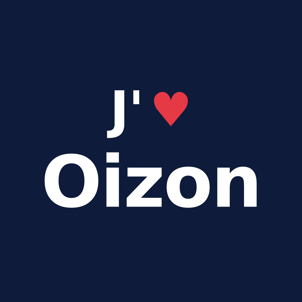 T-shirt personnalisé Oizon — design J'aime Oizon