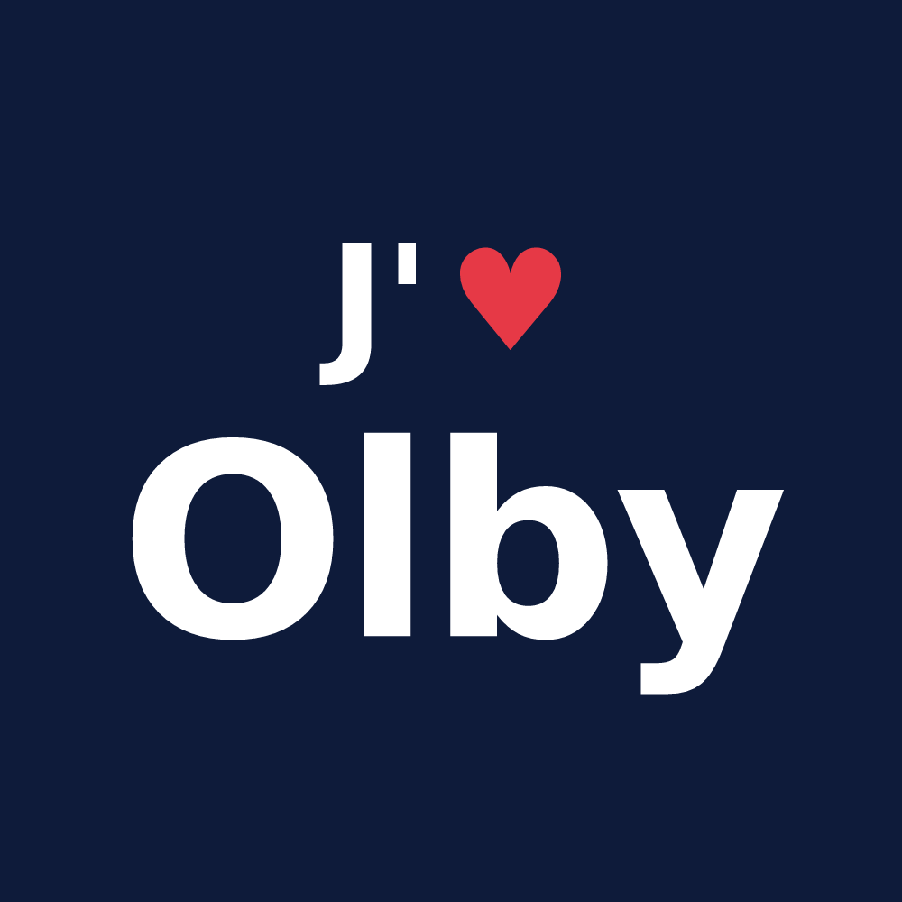 T-shirt personnalisé Olby — design J'aime Olby