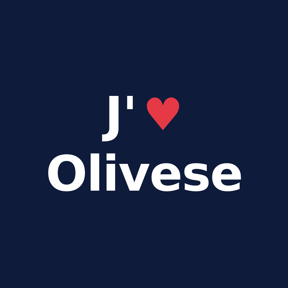 T-shirt personnalisé Olivese — design J'aime Olivese