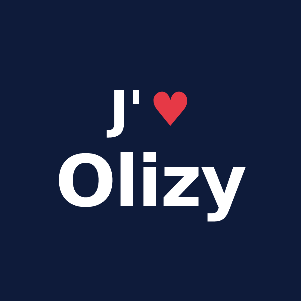 T-shirt personnalisé Olizy — design J'aime Olizy