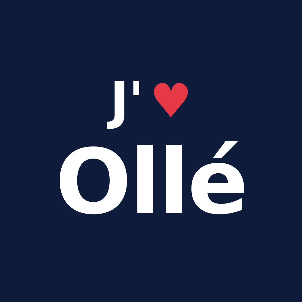 T-shirt personnalisé Ollé — design J'aime Ollé