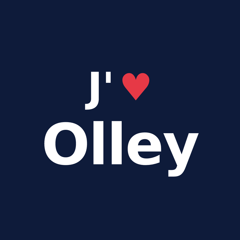 T-shirt personnalisé Olley — design J'aime Olley