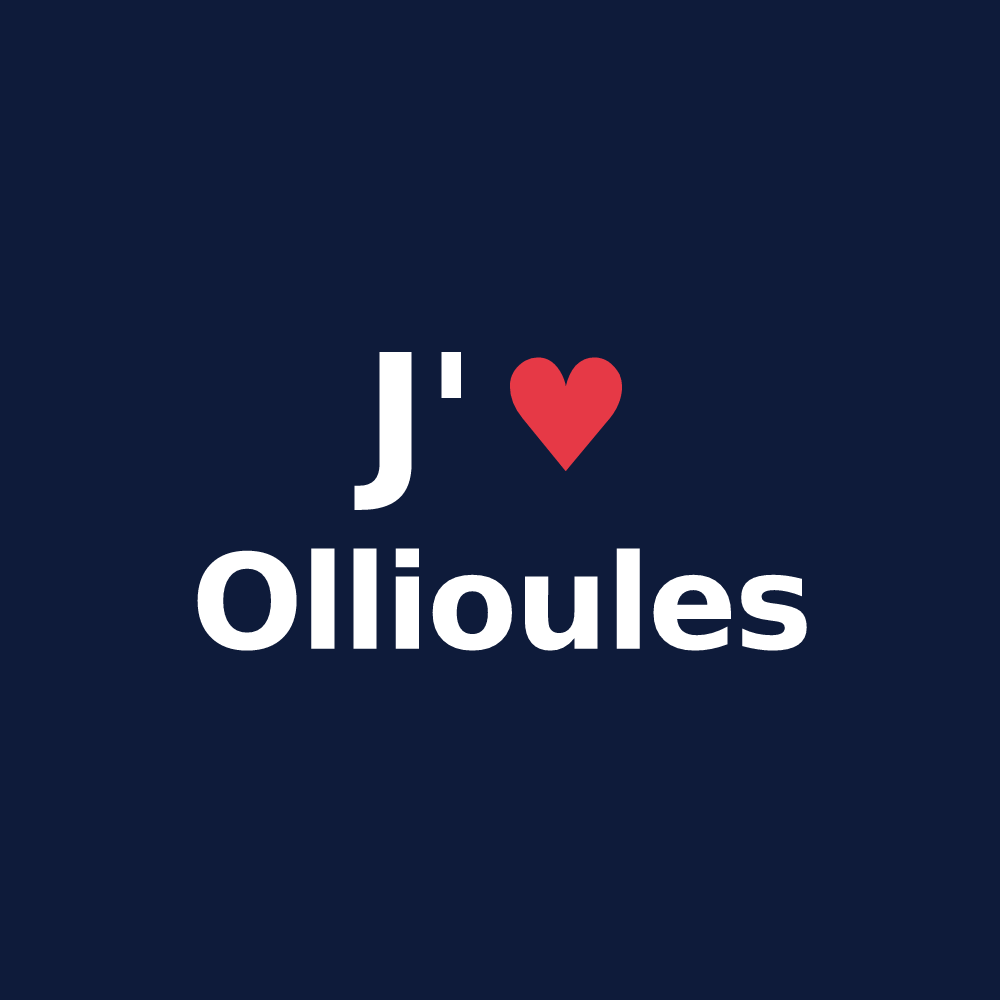 T-shirt personnalisé Ollioules — design J'aime Ollioules