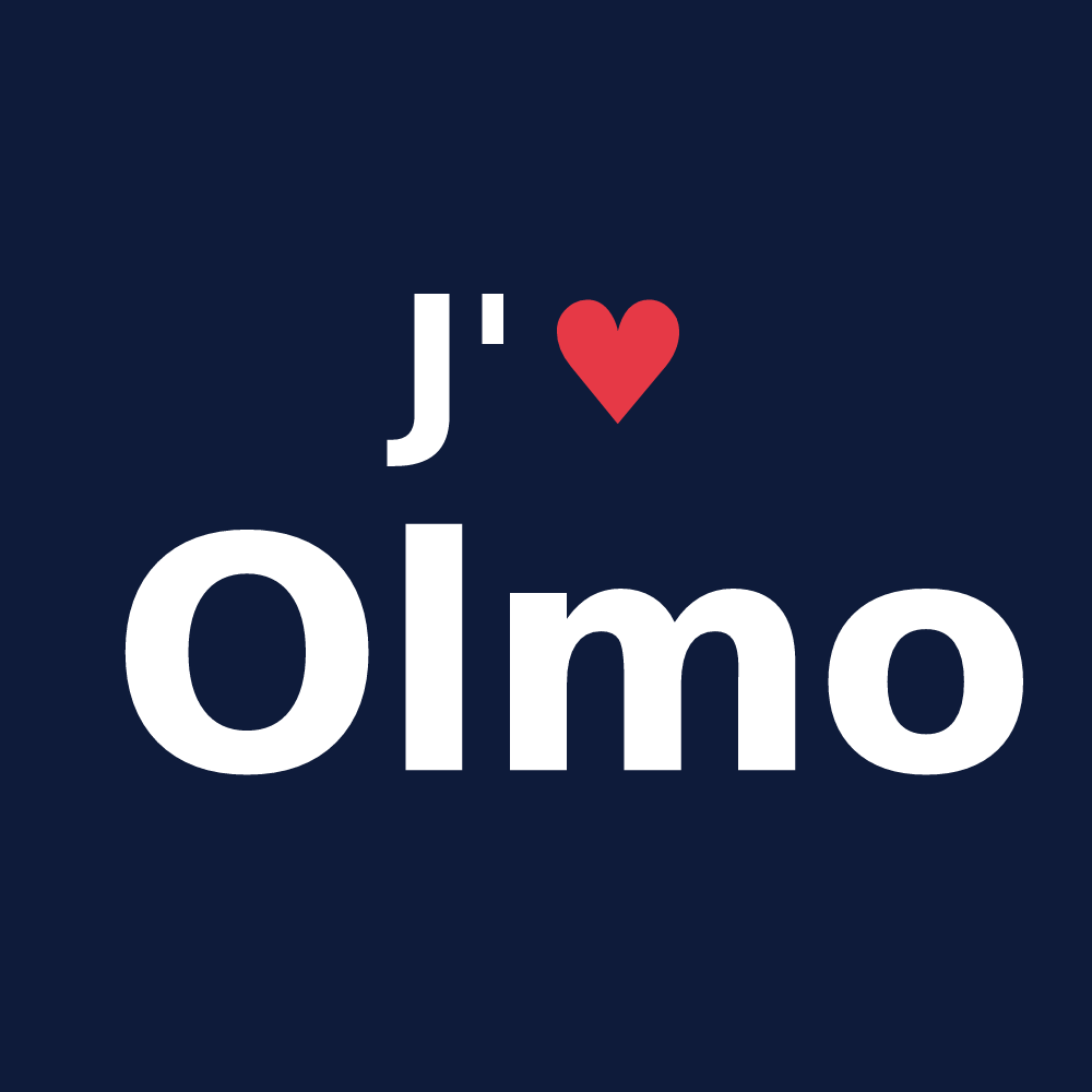 T-shirt personnalisé Olmo — design J'aime Olmo