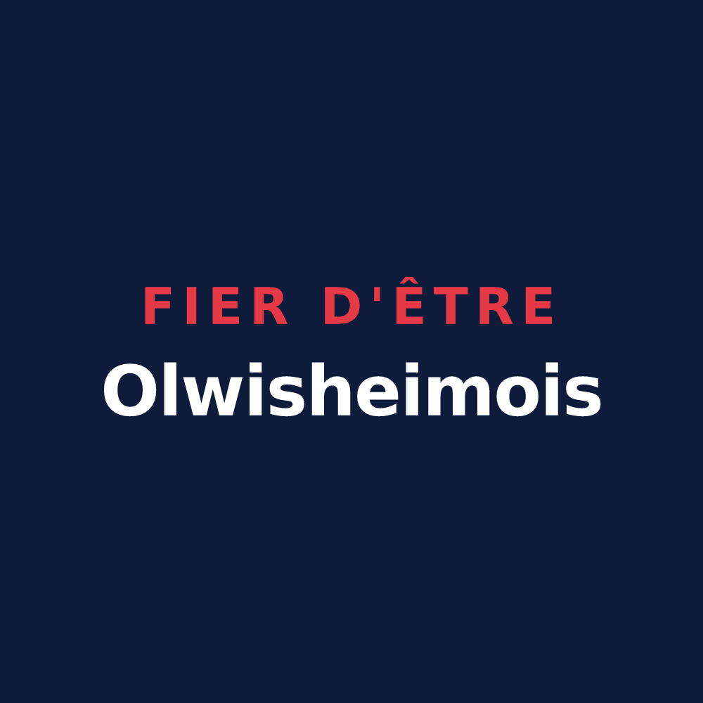 T-shirt « Fier d'être Olwisheimois » — design pour Olwisheim