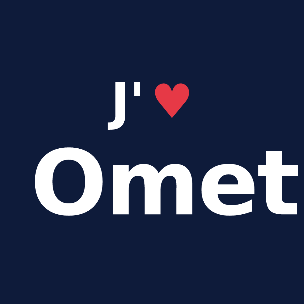 T-shirt personnalisé Omet — design J'aime Omet