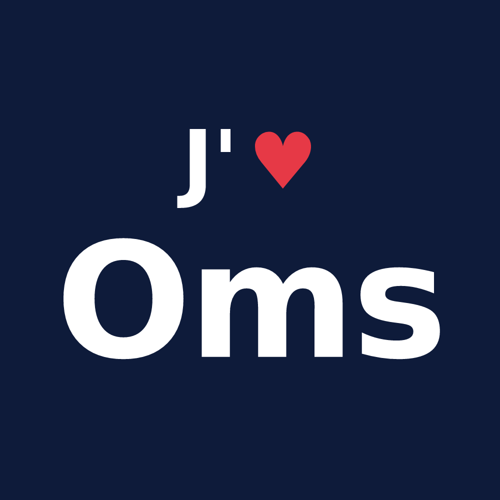 T-shirt personnalisé Oms — design J'aime Oms