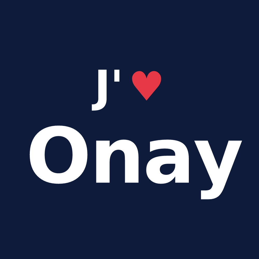 T-shirt personnalisé Onay — design J'aime Onay