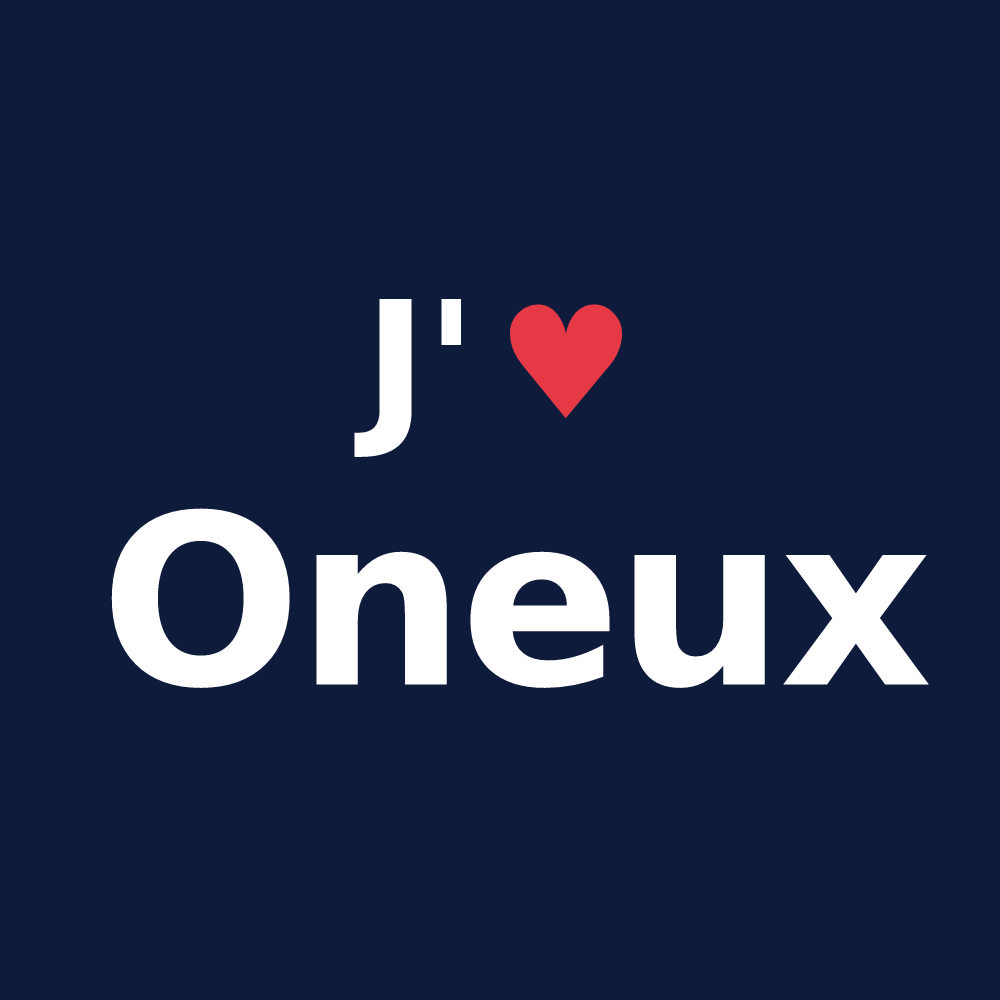 T-shirt personnalisé Oneux — design J'aime Oneux