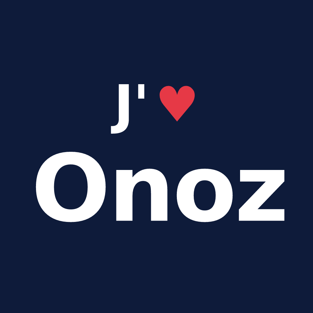 T-shirt personnalisé Onoz — design J'aime Onoz