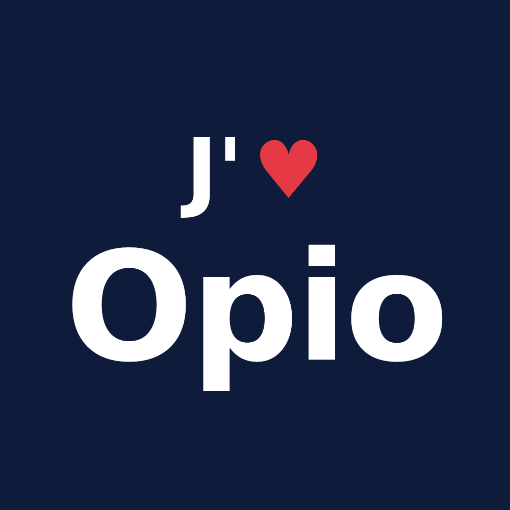 T-shirt personnalisé Opio — design J'aime Opio
