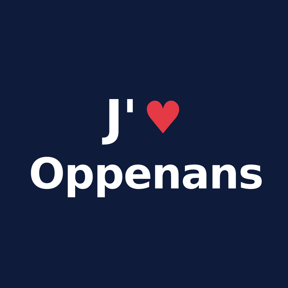 T-shirt personnalisé Oppenans — design J'aime Oppenans