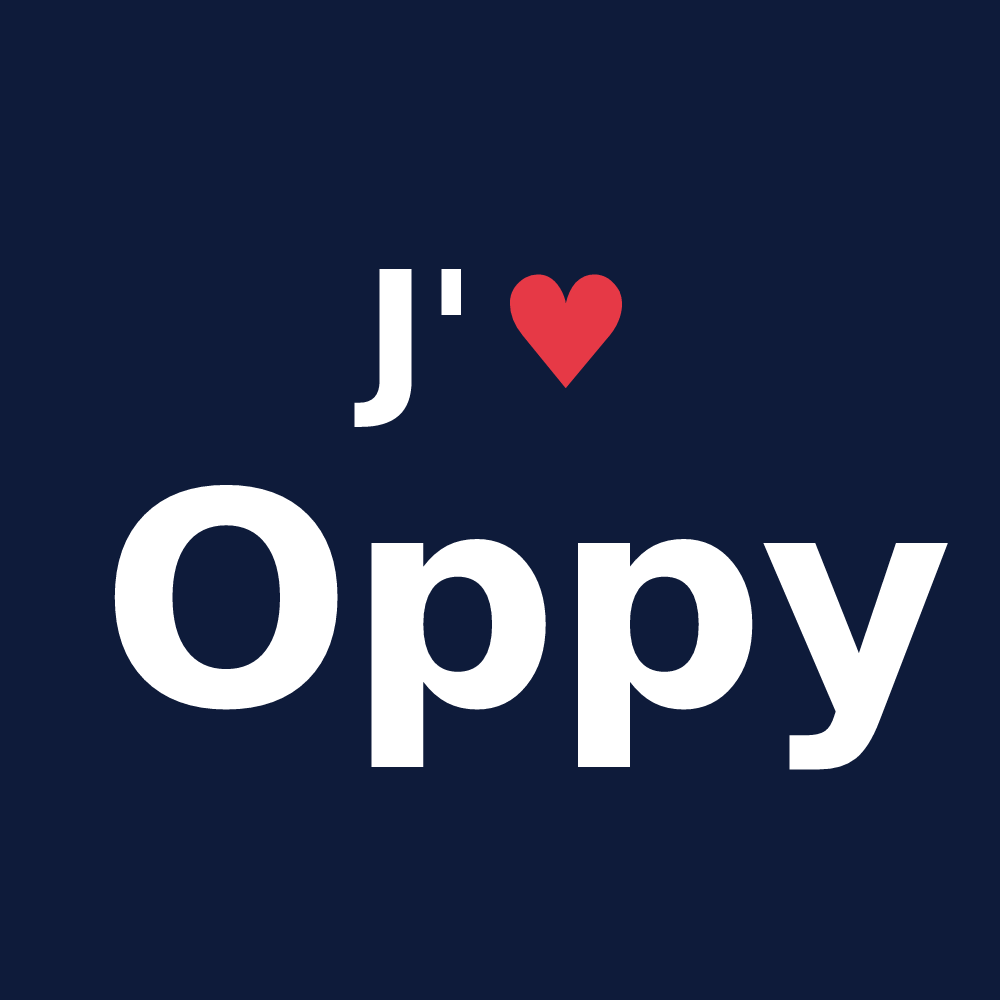 T-shirt personnalisé Oppy — design J'aime Oppy