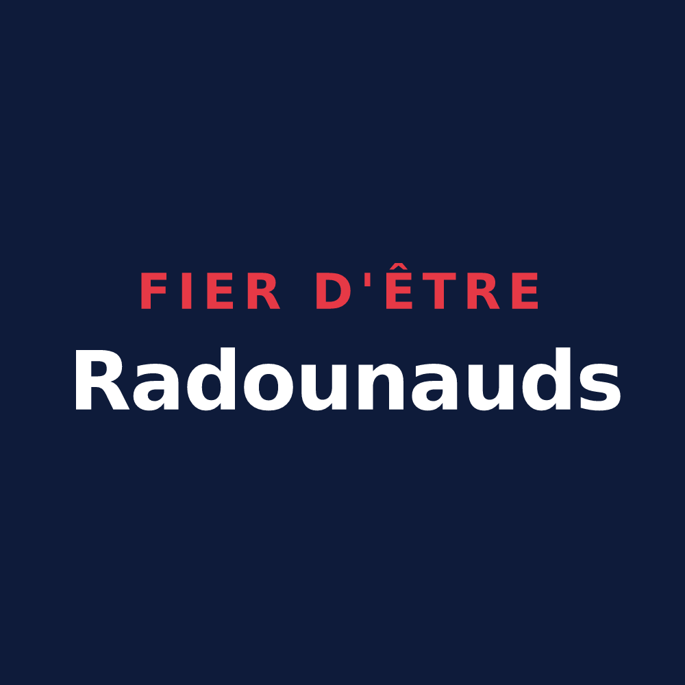 T-shirt « Fier d'être Radounauds » — design pour Oradour-sur-Glane