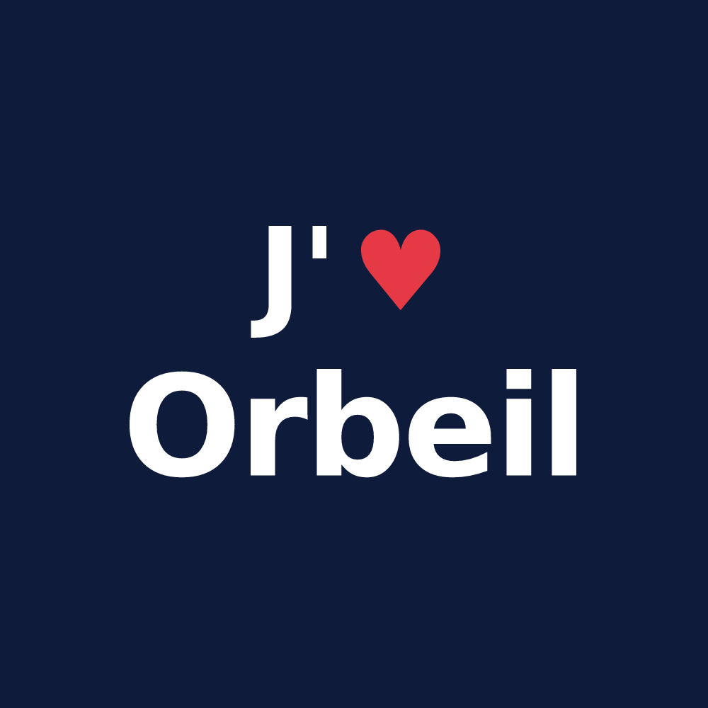T-shirt personnalisé Orbeil — design J'aime Orbeil