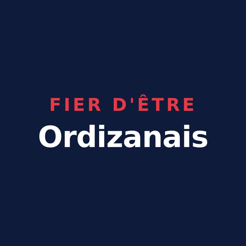 T-shirt « Fier d'être Ordizanais » — design pour Ordizan
