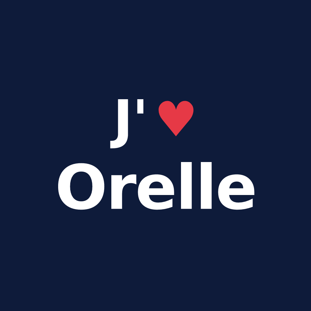 T-shirt personnalisé Orelle — design J'aime Orelle