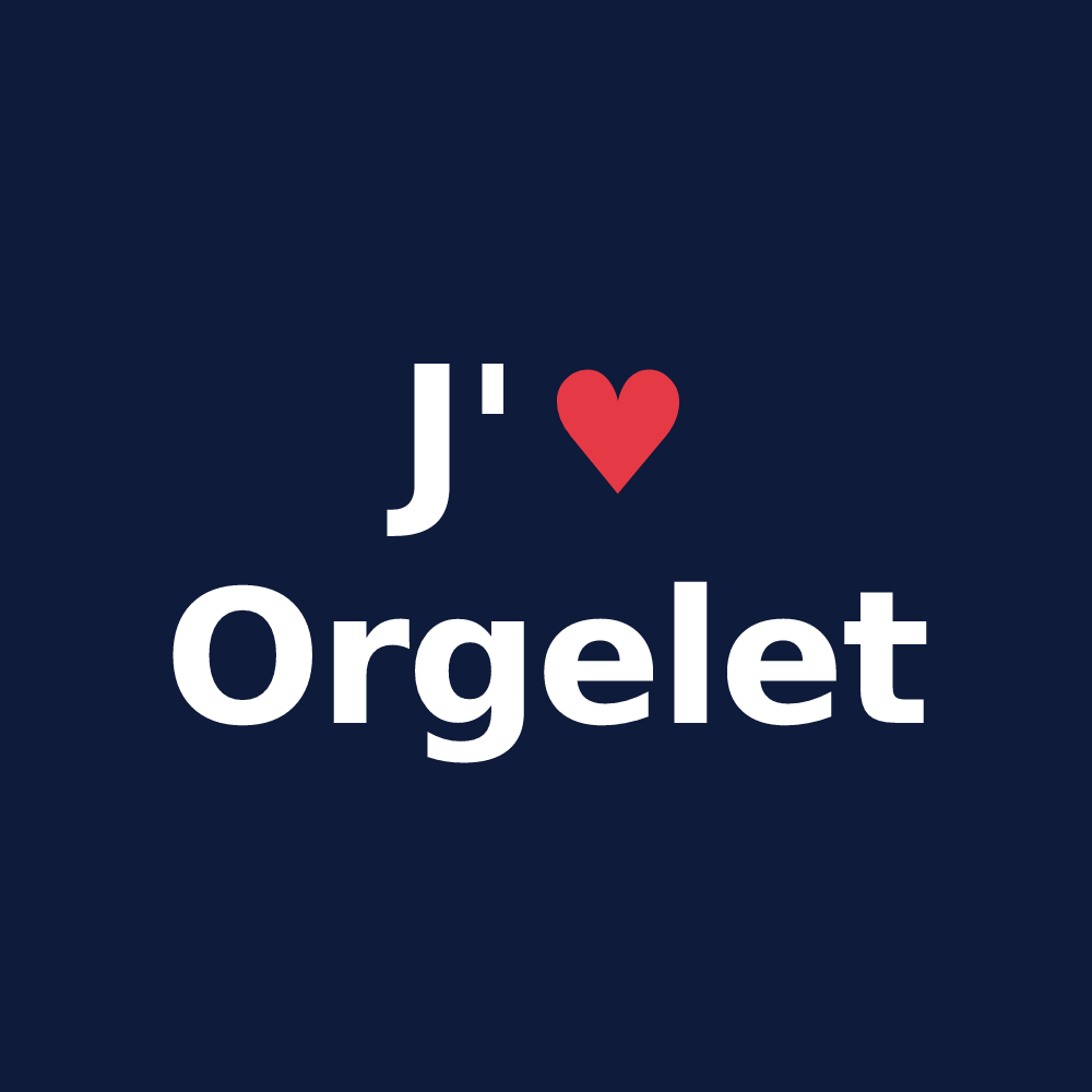 T-shirt personnalisé Orgelet — design J'aime Orgelet