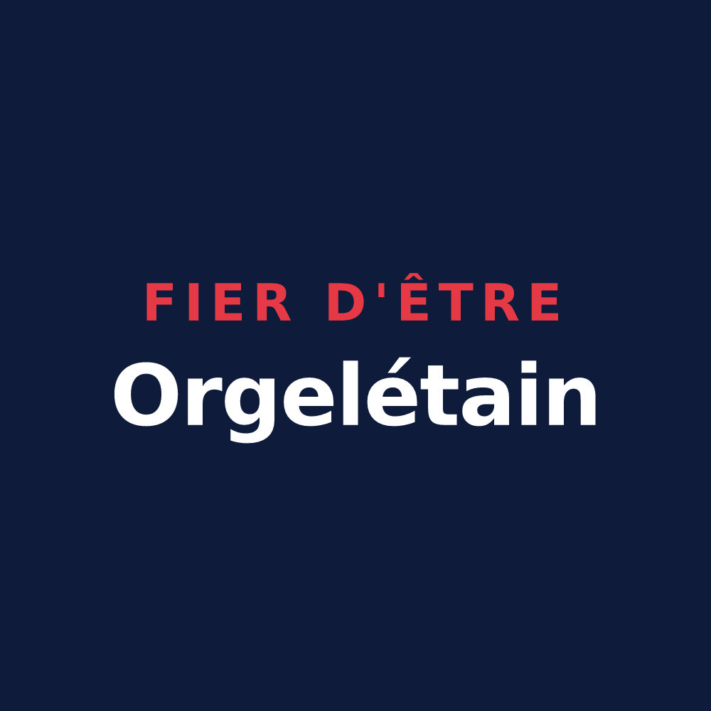 T-shirt « Fier d'être Orgelétain » — design pour Orgelet