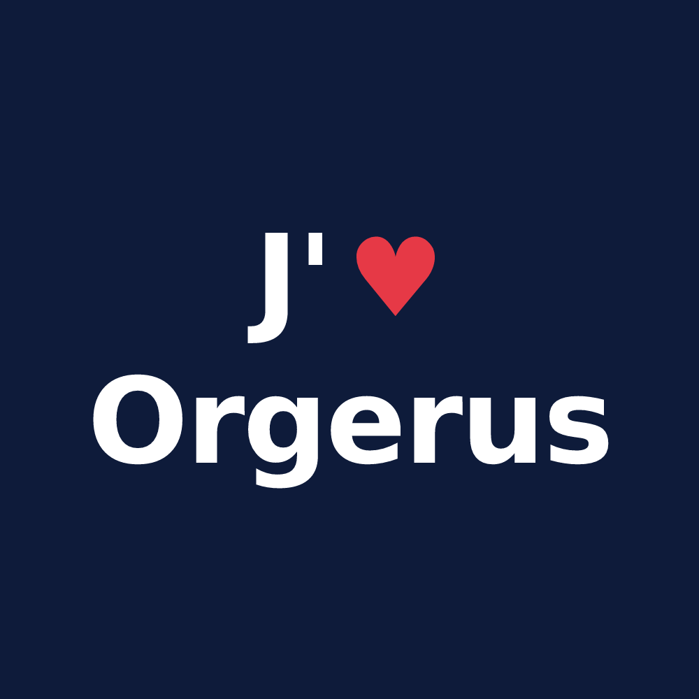 T-shirt personnalisé Orgerus — design J'aime Orgerus