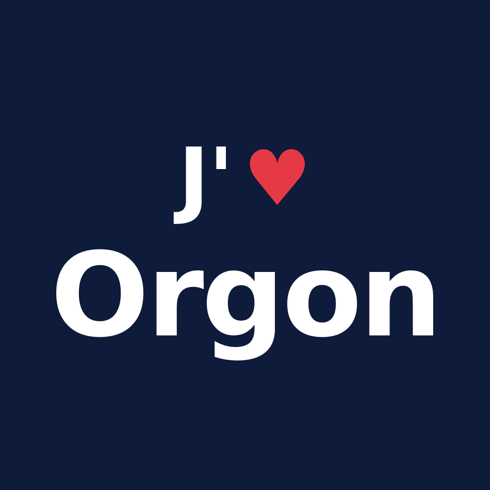 T-shirt personnalisé Orgon — design J'aime Orgon