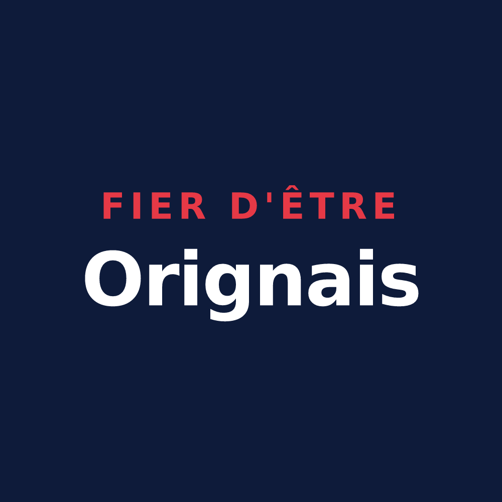 T-shirt « Fier d'être Orignais » — design pour Origne