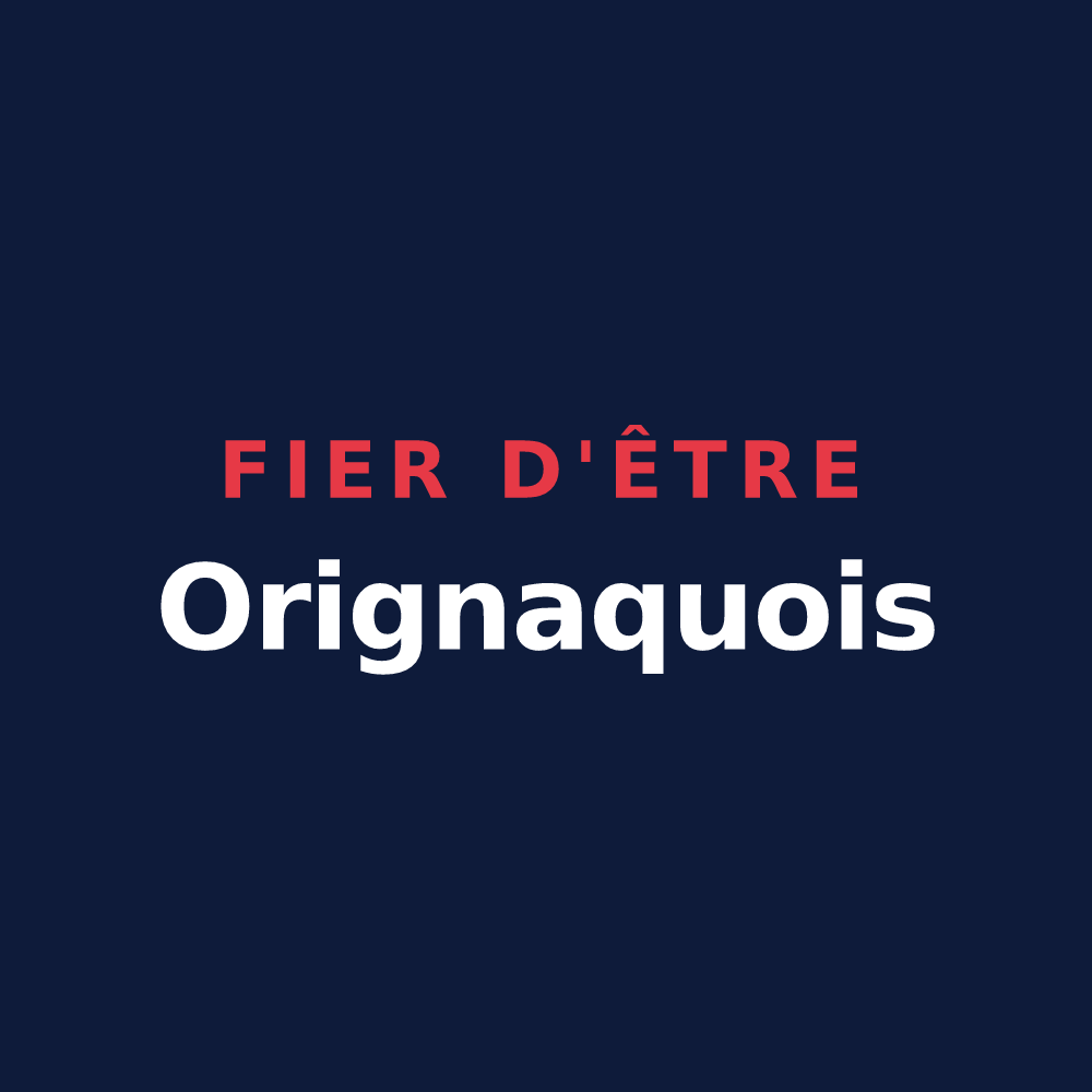 T-shirt « Fier d'être Orignaquois » — design pour Origny-Sainte-Benoite