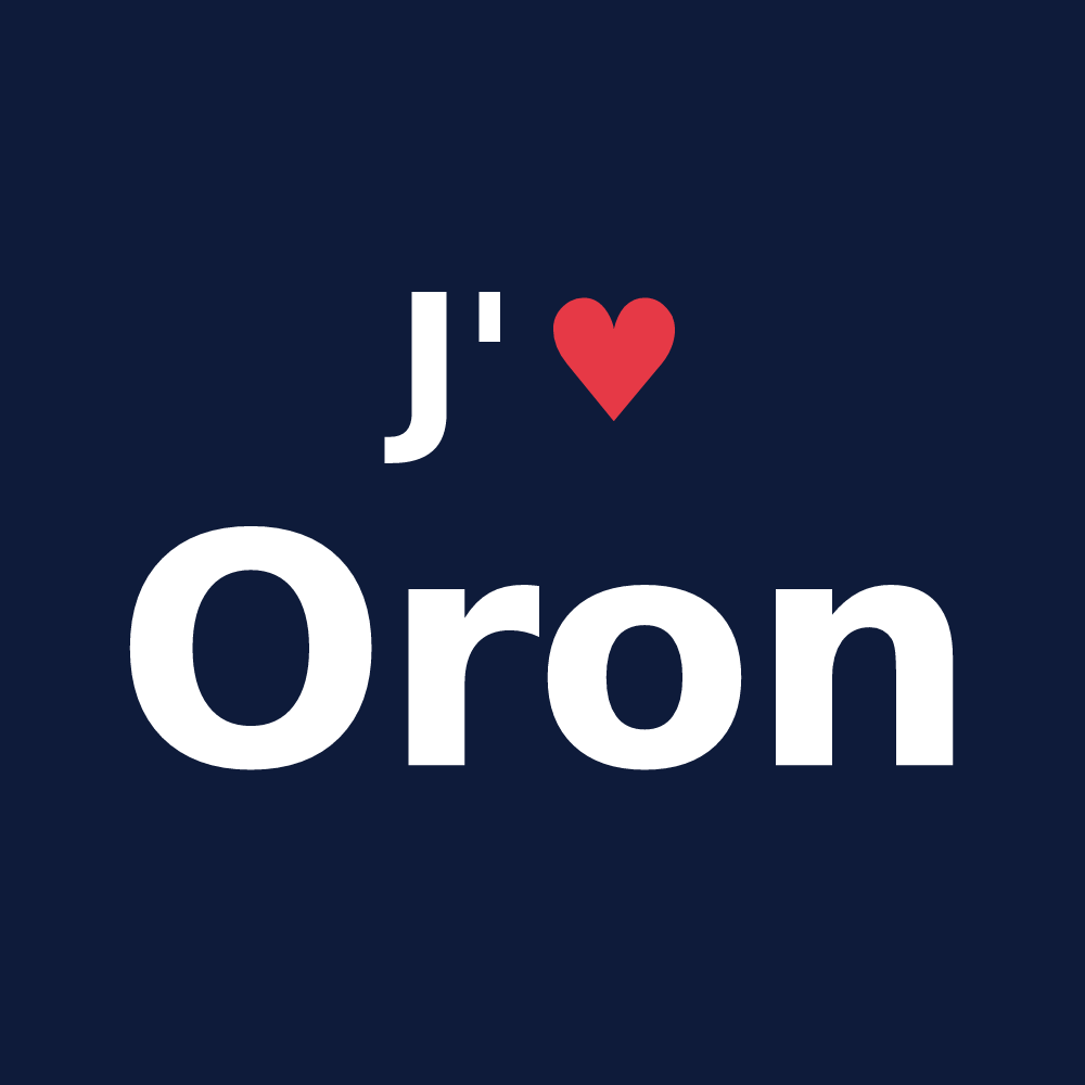 T-shirt personnalisé Oron — design J'aime Oron