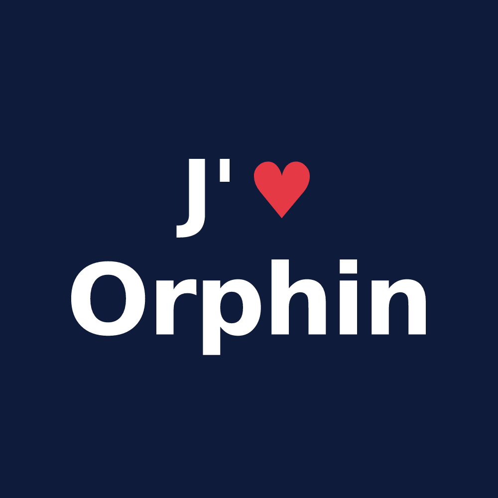 T-shirt personnalisé Orphin — design J'aime Orphin