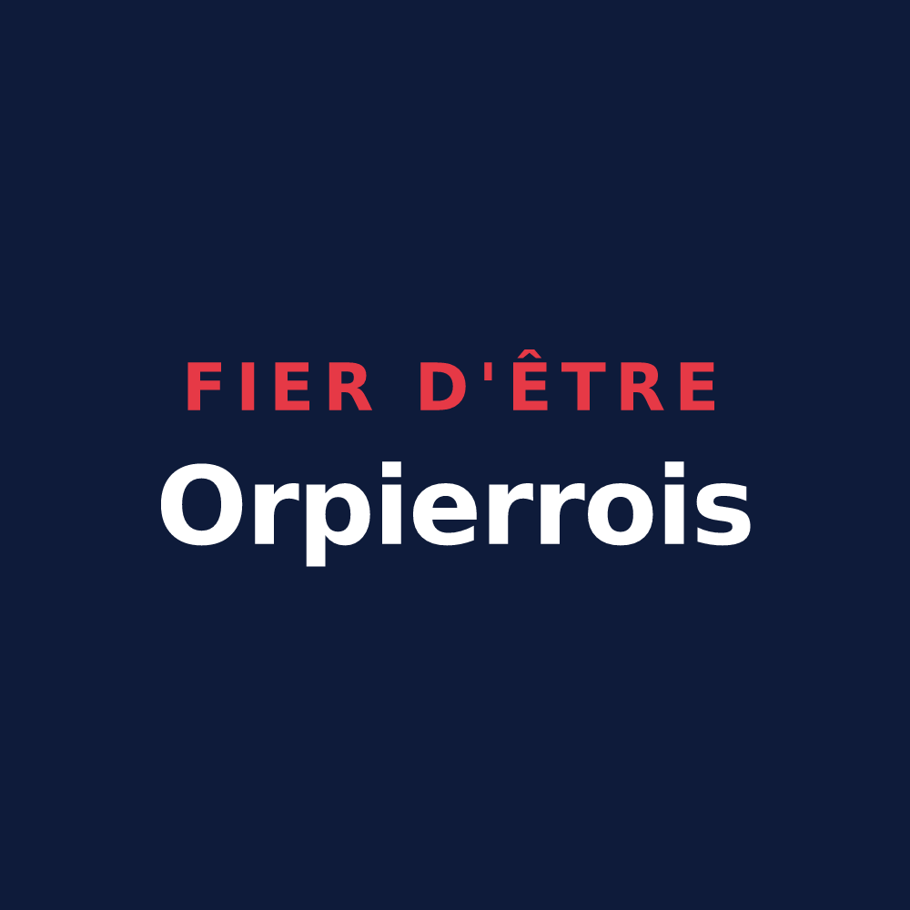 T-shirt « Fier d'être Orpierrois » — design pour Orpierre