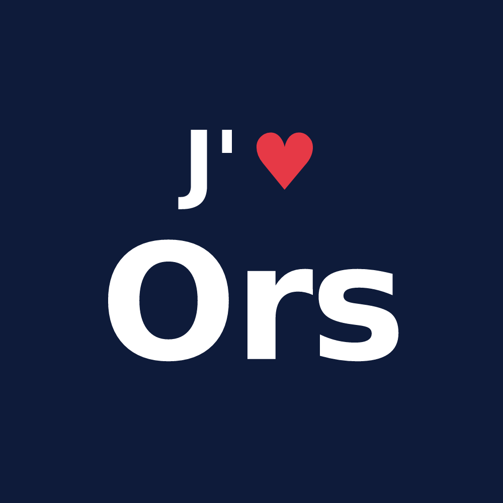 T-shirt personnalisé Ors — design J'aime Ors