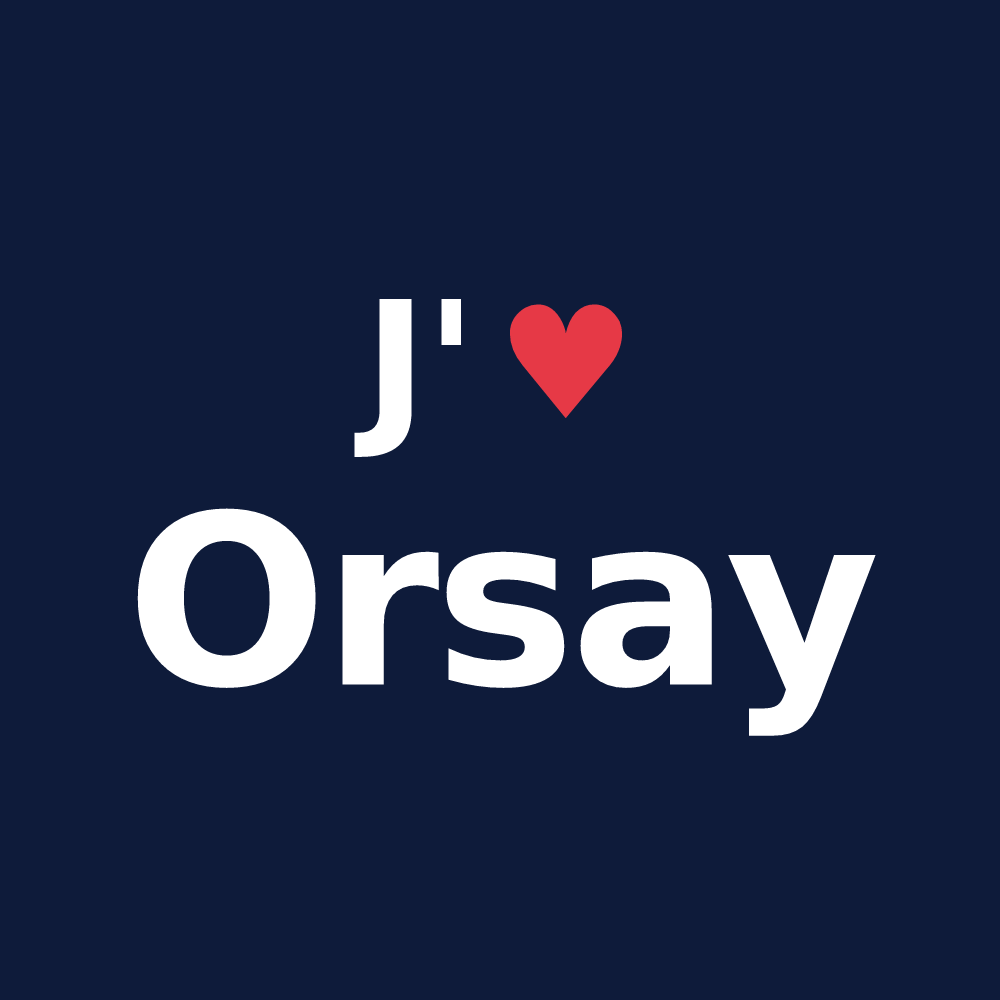 T-shirt personnalisé Orsay — design J'aime Orsay