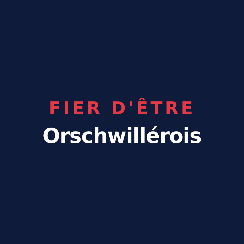T-shirt « Fier d'être Orschwillérois » — design pour Orschwiller