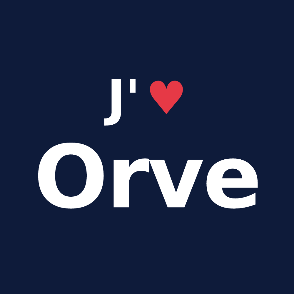 T-shirt personnalisé Orve — design J'aime Orve