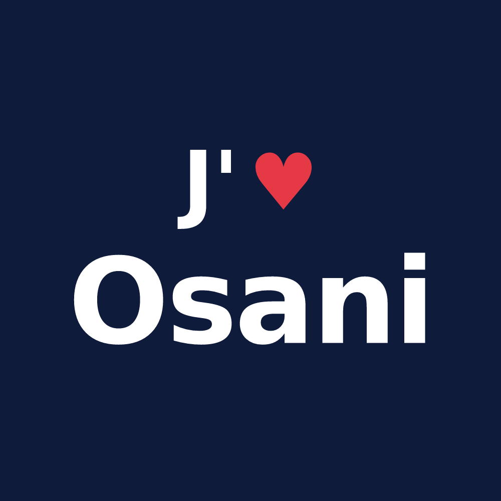 T-shirt personnalisé Osani — design J'aime Osani