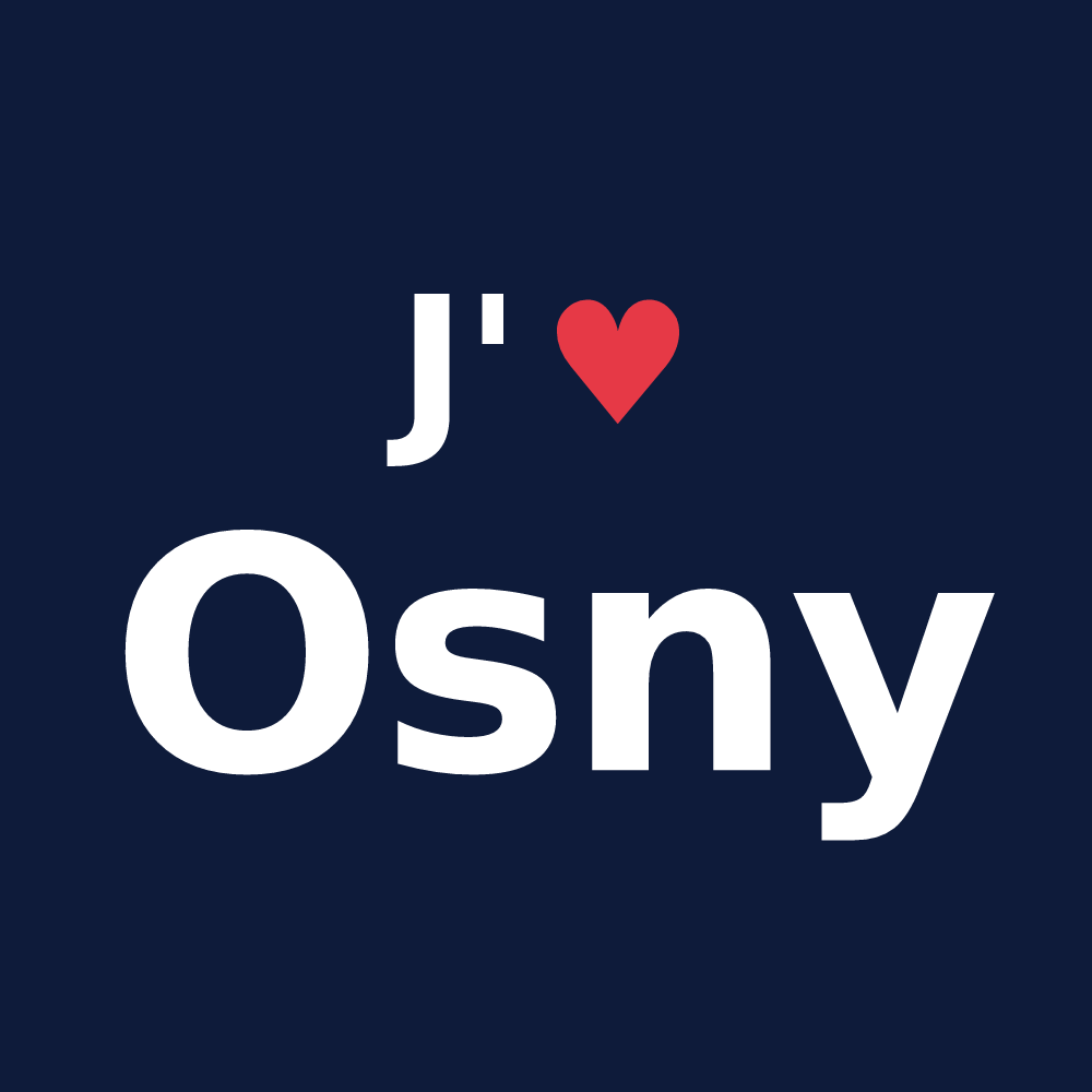 T-shirt personnalisé Osny — design J'aime Osny