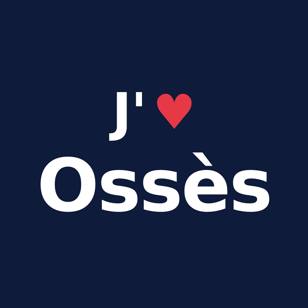 T-shirt personnalisé Ossès — design J'aime Ossès