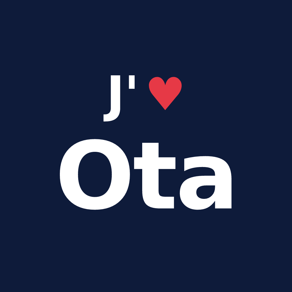 T-shirt personnalisé Ota — design J'aime Ota