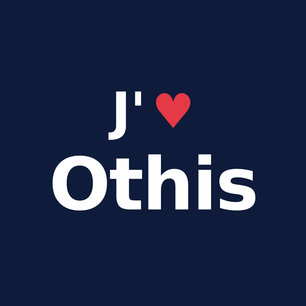 T-shirt personnalisé Othis — design J'aime Othis