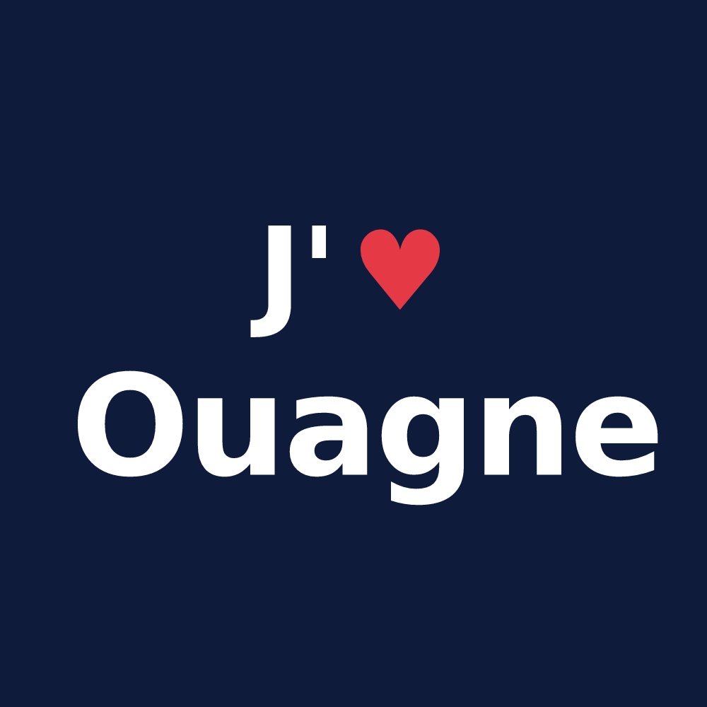 T-shirt personnalisé Ouagne — design J'aime Ouagne